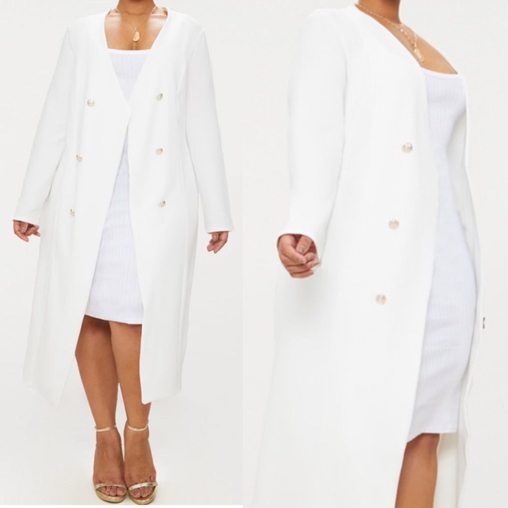 White Military Duster